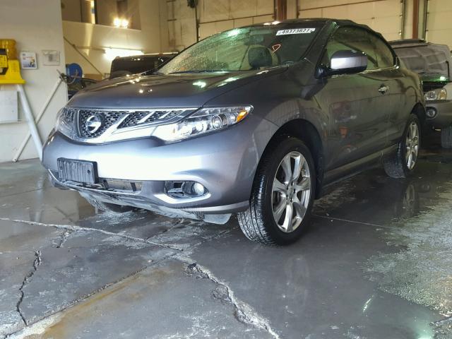 JN8AZ1FY2DW200236 - 2013 NISSAN MURANO CRO GRAY photo 2