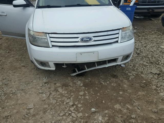 1FAHP24W18G117359 - 2008 FORD TAURUS SEL WHITE photo 9