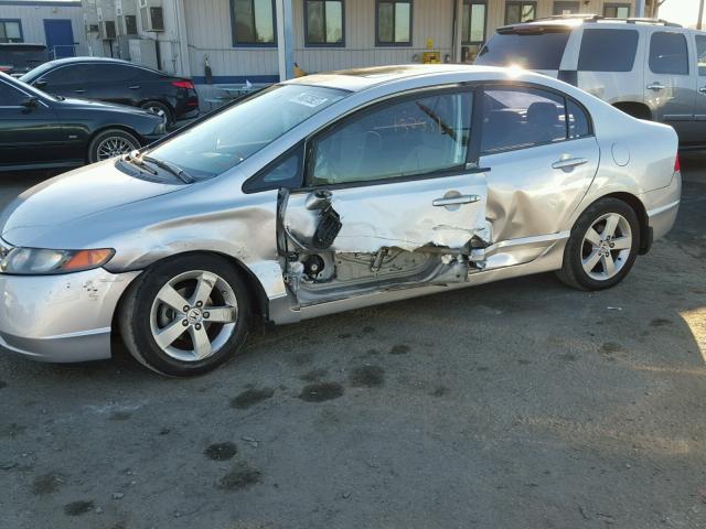 1HGFA16887L000493 - 2007 HONDA CIVIC EX 银色 照片 9