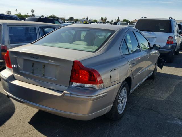 YV1RS640752447140 - 2005 VOLVO S60 TAN photo 4