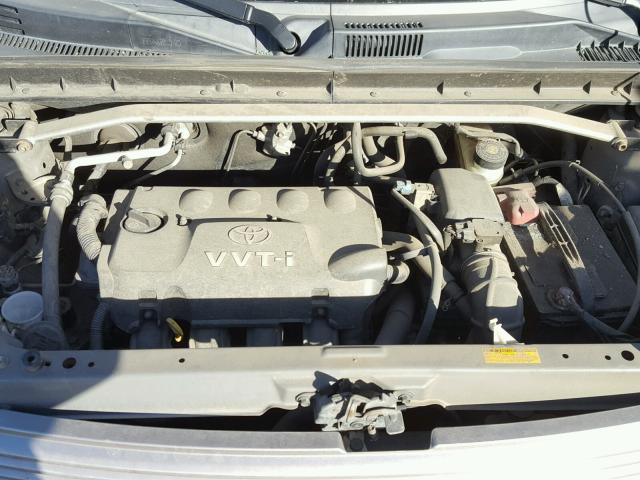 JTLKT334940143815 - 2004 TOYOTA SCION XB SILVER photo 7