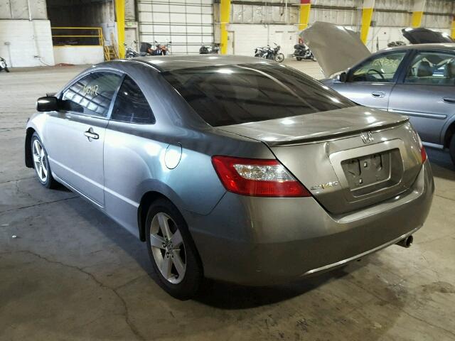 2HGFG12898H574474 - 2008 HONDA CIVIC EX ნაცრისფერი ფოტო 3