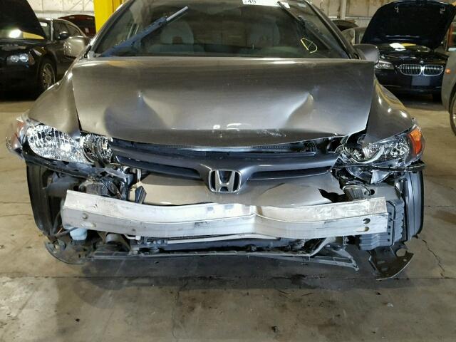 2HGFG12898H574474 - 2008 HONDA CIVIC EX GRAY photo 9