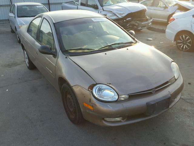 1B3ES46CXYD589248 - 2000 DODGE NEON BASE GOLD photo 1