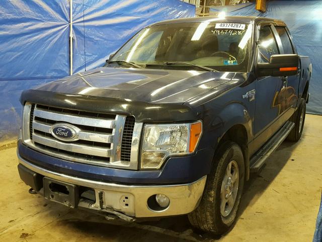 1FTFW1EF3CFB75114 - 2012 FORD F150 SUPER BLUE photo 2