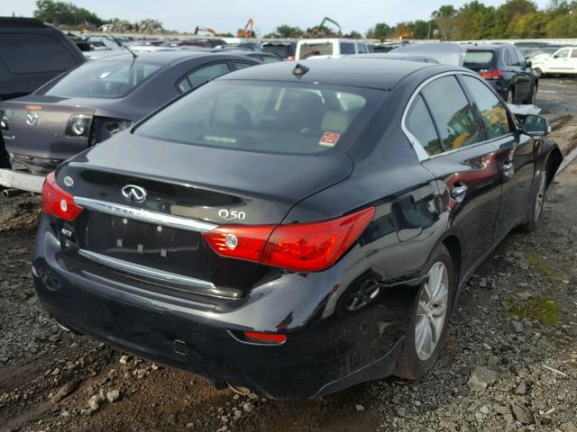 JN1BV7AR8FM415569 - 2015 INFINITI Q50 BASE BLACK photo 4