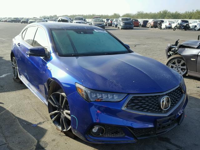 19UUB2F68JA001252 - 2018 ACURA TLX TECH+A BLUE photo 1