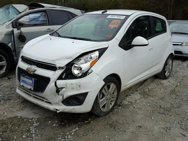 KL8CB6S93EC547400 - 2014 CHEVROLET SPARK LS WHITE photo 2