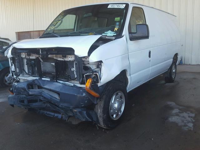 1FTNE1EW3DDA05024 - 2013 FORD ECONOLINE WHITE photo 2