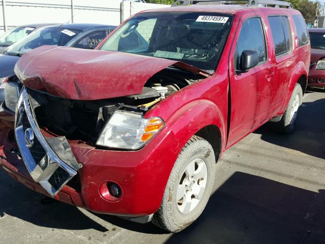 5N1AR1NN6BC622054 - 2011 NISSAN PATHFINDER RED photo 2