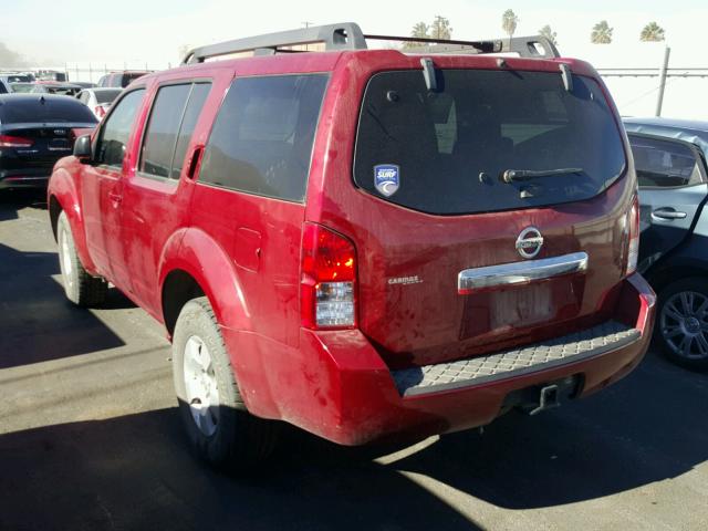 5N1AR1NN6BC622054 - 2011 NISSAN PATHFINDER RED photo 3