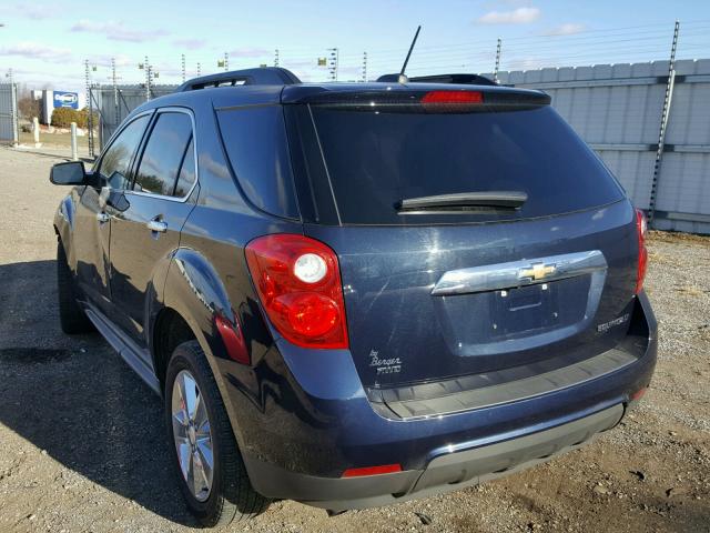 2GNFLGEK0F6184240 - 2015 CHEVROLET EQUINOX LT BLUE photo 3