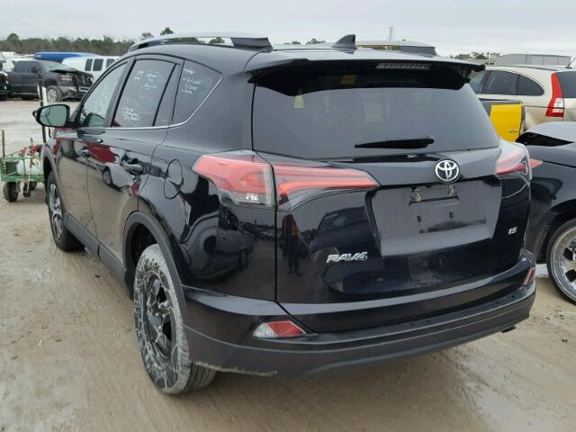 2T3ZFREV3HW355752 - 2017 TOYOTA RAV4 LE BLACK photo 3