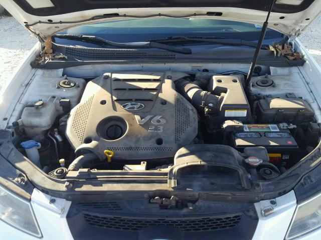 5NPET46F38H384516 - 2008 HYUNDAI SONATA GLS WHITE photo 7