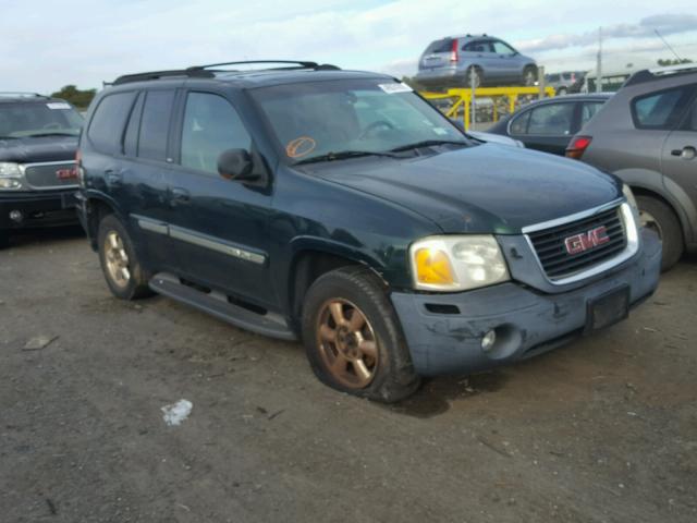 1GKDT13S622245215 - 2002 GMC ENVOY GREEN photo 1