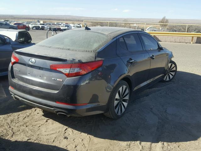 KNAGR4A69B5126083 - 2011 KIA OPTIMA SX GRAY photo 4