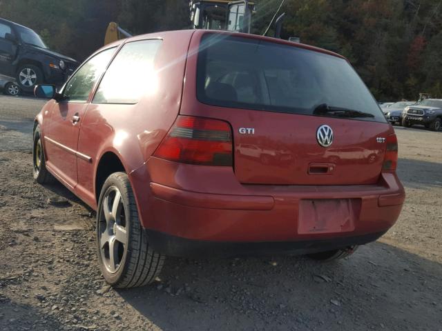 9BWDE61J824039532 - 2002 VOLKSWAGEN GTI BASE RED photo 3