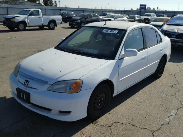 JHMES96673S032094 - 2003 HONDA CIVIC HYBR WHITE photo 2