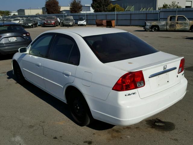 JHMES96673S032094 - 2003 HONDA CIVIC HYBR WHITE photo 3