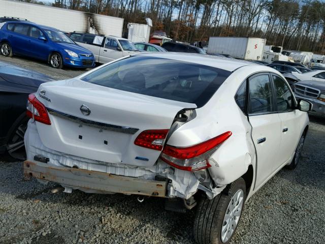 3N1AB7AP4DL785590 - 2013 NISSAN SENTRA WHITE photo 4