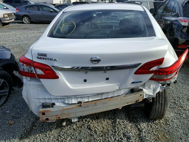 3N1AB7AP4DL785590 - 2013 NISSAN SENTRA WHITE photo 9