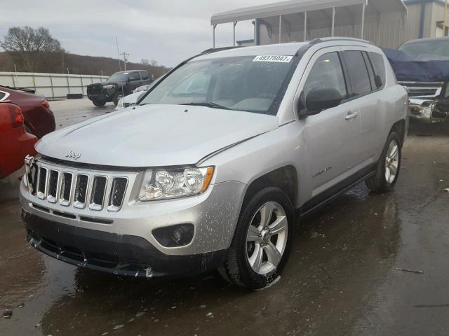 1C4NJCBA6CD665136 - 2012 JEEP COMPASS SP SILVER photo 2