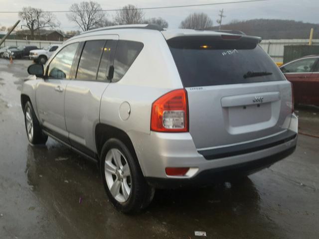 1C4NJCBA6CD665136 - 2012 JEEP COMPASS SP SILVER photo 3