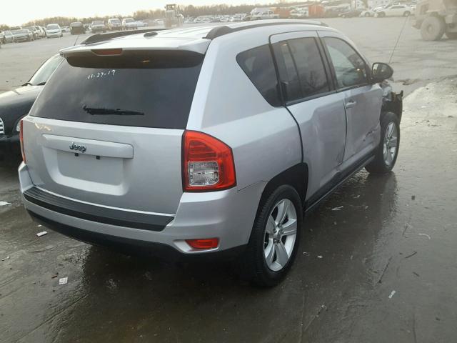 1C4NJCBA6CD665136 - 2012 JEEP COMPASS SP SILVER photo 4