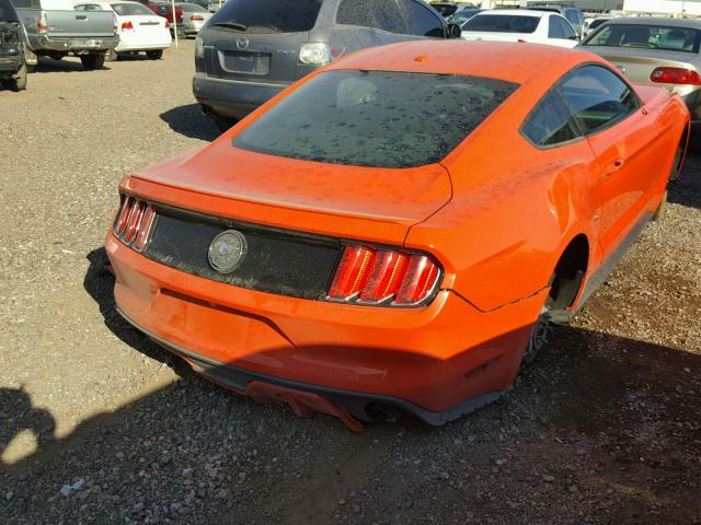 1FA6P8TH7F5319399 - 2015 FORD MUSTANG ORANGE photo 4