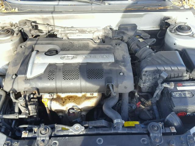 KMHDN46D14U856633 - 2004 HYUNDAI ELANTRA GL SILVER photo 7