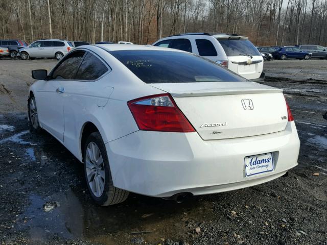 1HGCS22808A008788 - 2008 HONDA ACCORD EXL WHITE photo 3