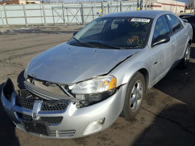 1B3EL46R25N527320 - 2005 DODGE STRATUS SX SILVER photo 2