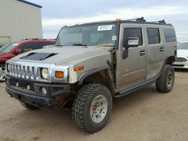 5GRGN23U73H147348 - 2003 HUMMER H2 GRAY photo 2