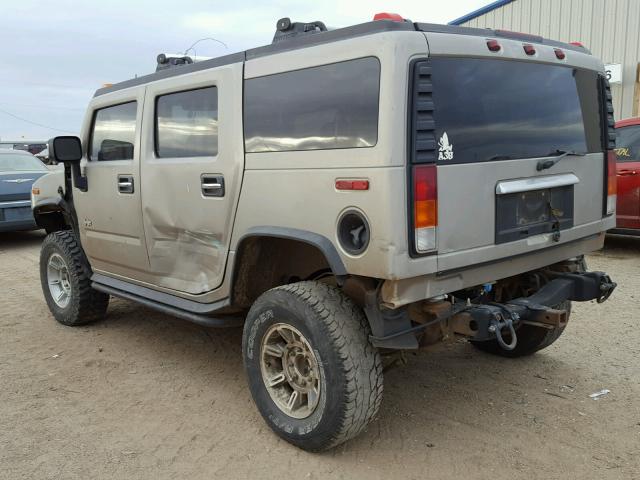 5GRGN23U73H147348 - 2003 HUMMER H2 GRAY photo 3