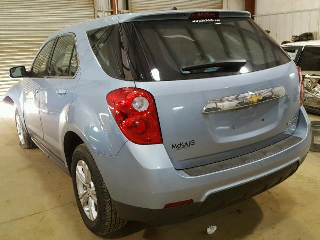 2GNALAEK6E6331117 - 2014 CHEVROLET EQUINOX LS BLUE photo 3