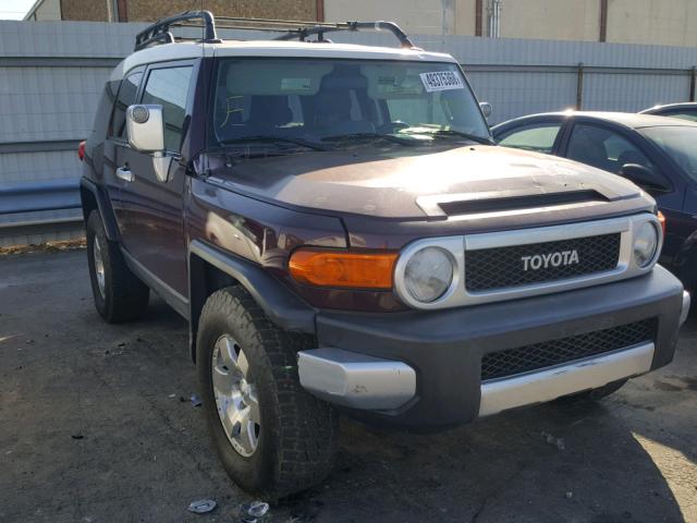 JTEBU11F970083844 - 2007 TOYOTA FJ CRUISER BURGUNDY photo 1