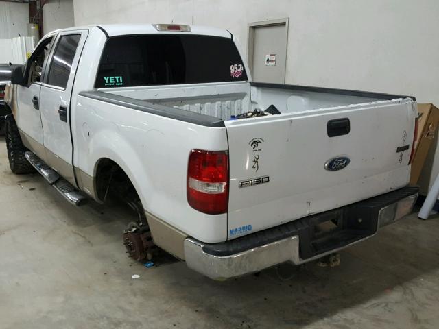 1FTRW12W47FB62105 - 2007 FORD F150 SUPER WHITE photo 3