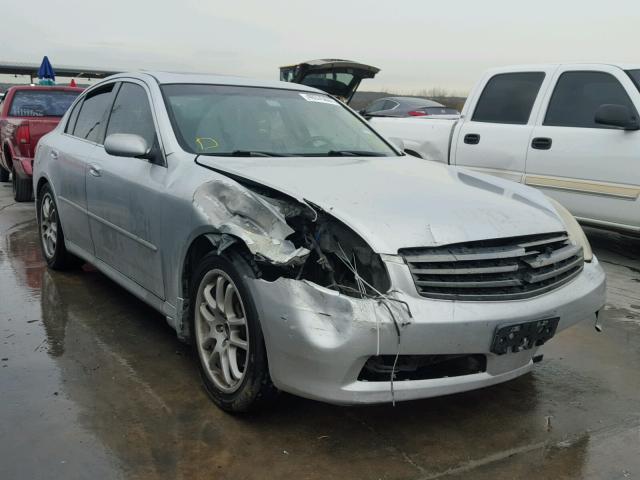 JNKCV51E26M514101 - 2006 INFINITI G35 SILVER photo 1