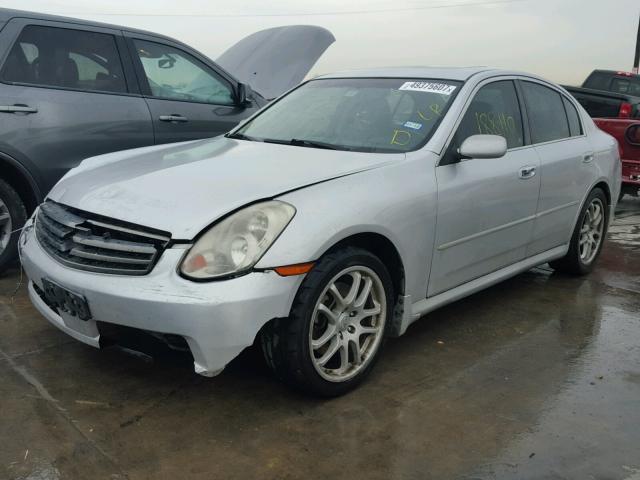 JNKCV51E26M514101 - 2006 INFINITI G35 SILVER photo 2