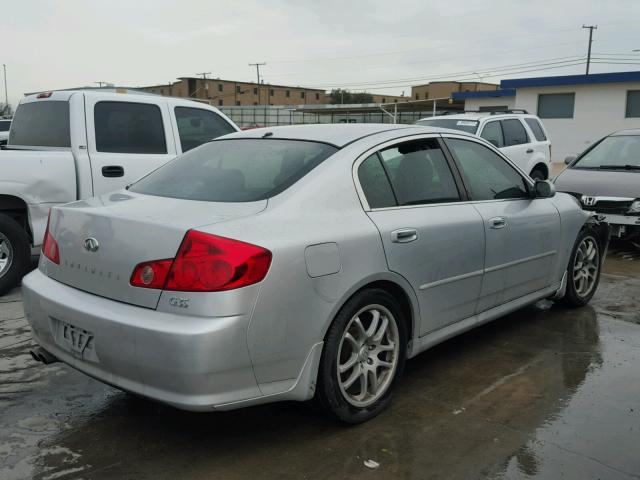 JNKCV51E26M514101 - 2006 INFINITI G35 SILVER photo 4