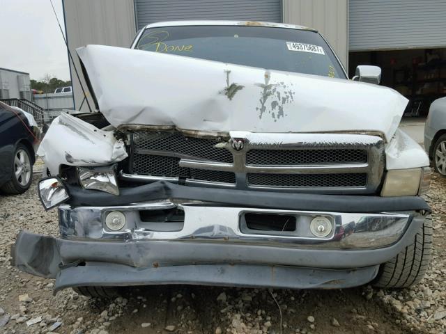 1B7HC16YXTS582212 - 1996 DODGE RAM 1500 WHITE photo 9