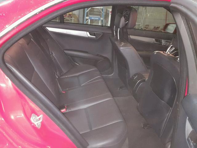 WDDGF8AB0ER322545 - 2014 MERCEDES-BENZ C 300 4MAT RED photo 6