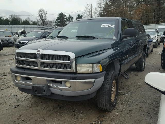 3B7HF13Z31G165734 - 2001 DODGE RAM 1500 GREEN photo 2