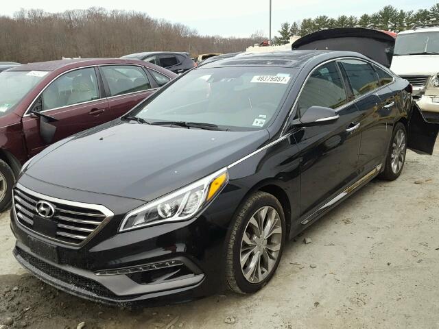 5NPE34AB8FH126204 - 2015 HYUNDAI SONATA SPO BLACK photo 2