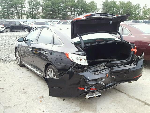 5NPE34AB8FH126204 - 2015 HYUNDAI SONATA SPO BLACK photo 3