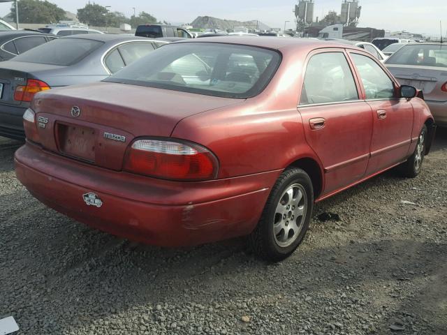 1YVGF22C3Y5178171 - 2000 MAZDA 626 ES BURGUNDY photo 4