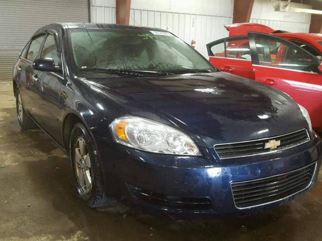 2G1WT58K281373005 - 2008 CHEVROLET IMPALA LT BLUE photo 1