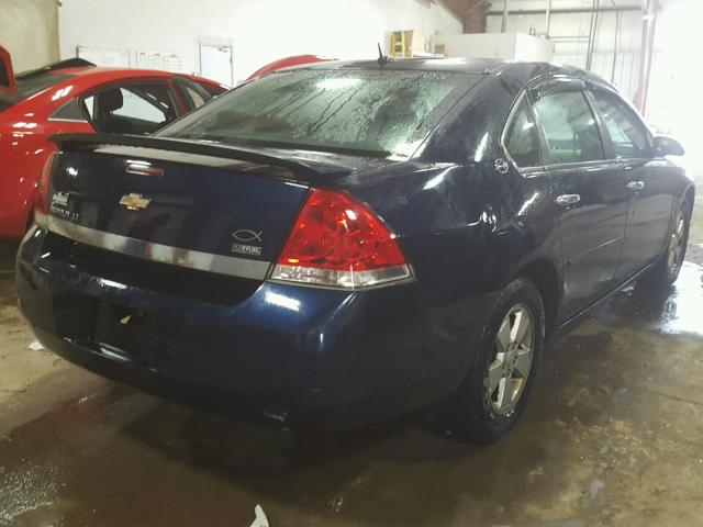 2G1WT58K281373005 - 2008 CHEVROLET IMPALA LT BLUE photo 4