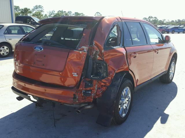 2FMDK49C37BB70938 - 2007 FORD EDGE SEL P ORANGE photo 4