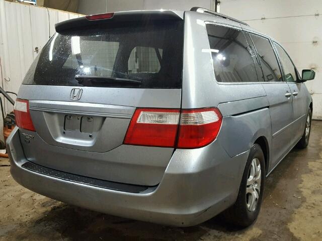 5FNRL38786B040600 - 2006 HONDA ODYSSEY EX GREEN photo 4